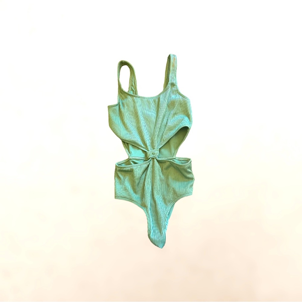 Abercrombie kids teal bathing suit. Size 11/12.